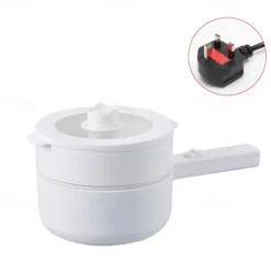 Electric Hot Pot Electric Cooking Pot Handle Auto Cut Off Portable Travel Cooker Portable Steamer