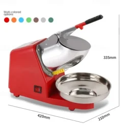 Electric Ice Crusher Crushed Ice Machine Snow Cone Maker with Stainless Steel Bowl Ice Shaver for Ice Cream, Cocktails, Cold Juice and Smoothies