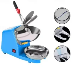 Electric Ice Crusher Crushed Ice Machine Snow Cone Maker with Stainless Steel Bowl Ice Shaver for Ice Cream, Cocktails, Cold Juice and Smoothies