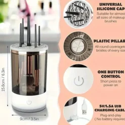 Electric Makeup Brush Cleaner Makeup Brush Cleaner Machine Makeup Cleaner Brush Cleaner Fit for All Size Makeup Brush