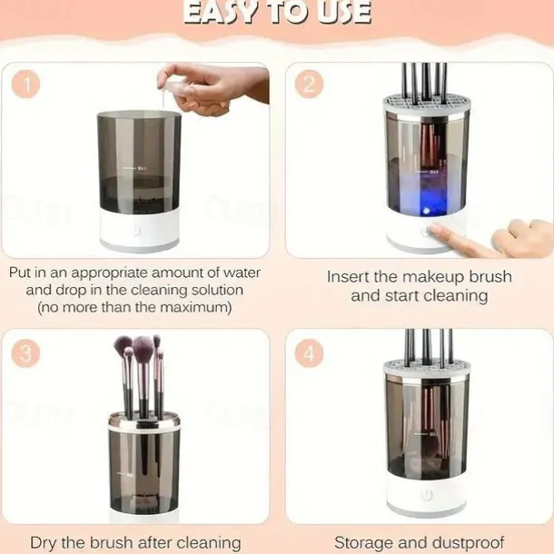 Electric Makeup Brush Cleaner Makeup Brush Cleaner Machine Makeup Cleaner Brush Cleaner Fit for All Size Makeup Brush