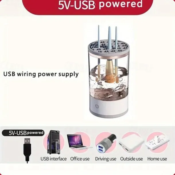 Electric Makeup Brush Cleaner Makeup Brush Cleaner Machine Makeup Cleaner Brush Cleaner Fit for All Size Makeup Brush