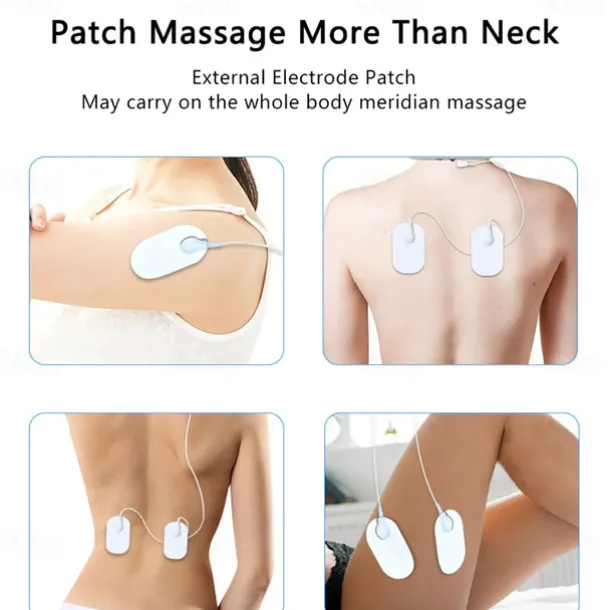 Electric Neck Massager & Pulse Back 6 Modes Power Control Far Infrared Heating Pain Relief Tool Health Care Relaxation Machine