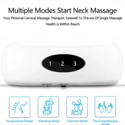 Electric Neck Massager & Pulse Back 6 Modes Power Control Far Infrared Heating Pain Relief Tool Health Care Relaxation Machine