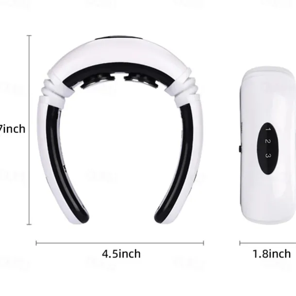 Electric Neck Massager & Pulse Back 6 Modes Power Control Far Infrared Heating Pain Relief Tool Health Care Relaxation Machine