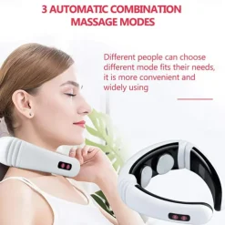 Electric Neck Massager & Pulse Back 6 Modes Power Control Far Infrared Heating Pain Relief Tool Health Care Relaxation Machine