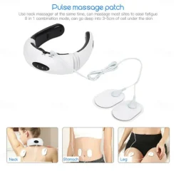 Electric Neck Massager & Pulse Back 6 Modes Power Control Far Infrared Heating Pain Relief Tool Health Care Relaxation Machine