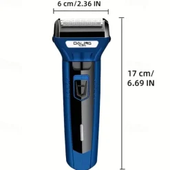 Electric Razor Trimmer For Men - 3 Replaceable Blade Heads -Wet & Dry Shave Ball Nose Body Hair Facial Shaver - Ideal Mens Gifts