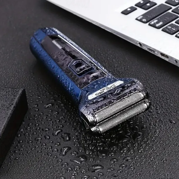 Electric Razor Trimmer For Men - 3 Replaceable Blade Heads -Wet & Dry Shave Ball Nose Body Hair Facial Shaver - Ideal Mens Gifts