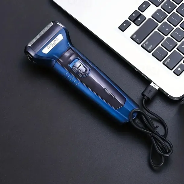 Electric Razor Trimmer For Men - 3 Replaceable Blade Heads -Wet & Dry Shave Ball Nose Body Hair Facial Shaver - Ideal Mens Gifts