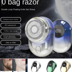 Electric Razors for men IP67 waterproof Powerful usb Rechargeable Shavers Wet Dry hair cutting shaver Beard Nose Body Trimmer