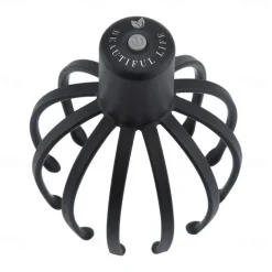 Electric Scalp Massager Octopus Claw Hands Free Therapeutic Head Scratcher Relief Hair Stimulation Rechargable Stress Relief Gift