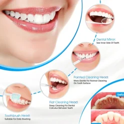 Electric Sonic Dental Irrigator Scaler Teeth Whitening Portable Ultrasonic Tartar Calculus Remover Teeth Cleaning Tool