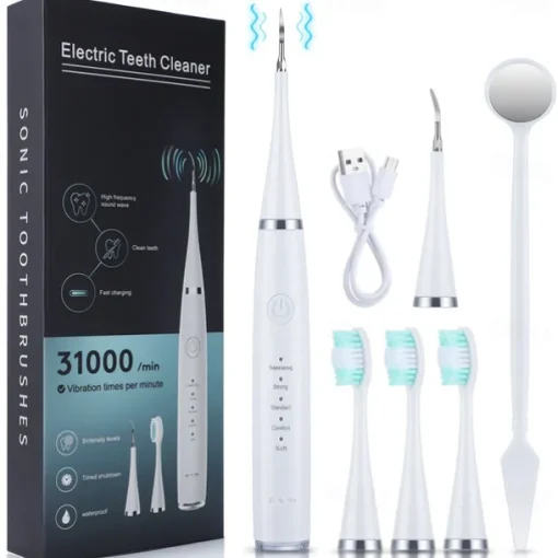 Electric Toothbrush Sonic Dental Scaler Teeth Whitening kit Tooth Whitener Calculus Tartar Remover Tools Cleaner Stain Oral Care
