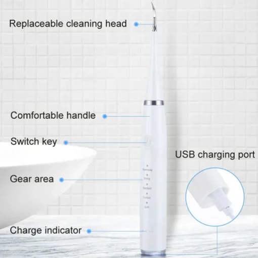 Electric Toothbrush Sonic Dental Scaler Teeth Whitening kit Tooth Whitener Calculus Tartar Remover Tools Cleaner Stain Oral Care