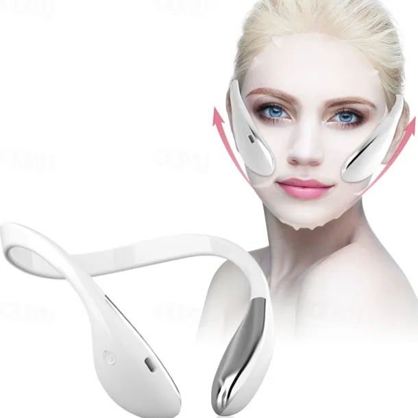 Electric V Face Lifting Double Chin Reducer Lifting Facial Slimming Shaping Microcurrent Led Light Devices Neck Massager Lift