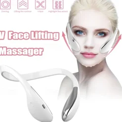 Electric V Face Lifting Double Chin Reducer Lifting Facial Slimming Shaping Microcurrent Led Light Devices Neck Massager Lift