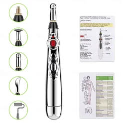 Electronic Acupuncture Pen Electric Meridians Laser Therapy Heal Massage Pen Meridian Energy Pen Relief Pain Tools Health Care