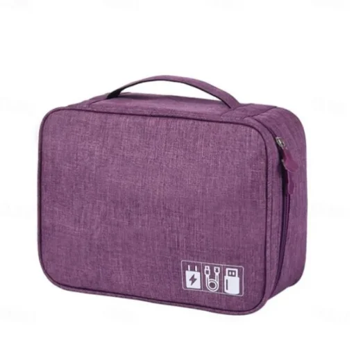 Electronics Organizer, Travel Universal Cable Organizer Bag, Waterproof Electronics Accessories Storage Cases, Storage Organizer For Cable, Charger, Phone, USB, SD Card, Hard Drives, Power Bank, Cords