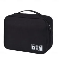 Electronics Organizer, Travel Universal Cable Organizer Bag, Waterproof Electronics Accessories Storage Cases, Storage Organizer For Cable, Charger, Phone, USB, SD Card, Hard Drives, Power Bank, Cords