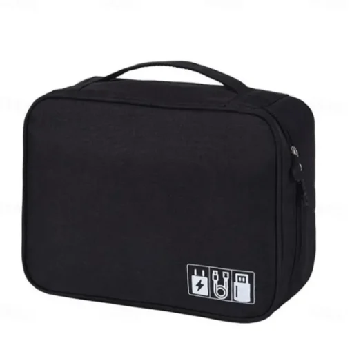 Electronics Organizer, Travel Universal Cable Organizer Bag, Waterproof Electronics Accessories Storage Cases, Storage Organizer For Cable, Charger, Phone, USB, SD Card, Hard Drives, Power Bank, Cords
