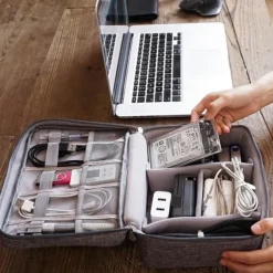 Electronics Organizer, Travel Universal Cable Organizer Bag, Waterproof Electronics Accessories Storage Cases, Storage Organizer For Cable, Charger, Phone, USB, SD Card, Hard Drives, Power Bank, Cords