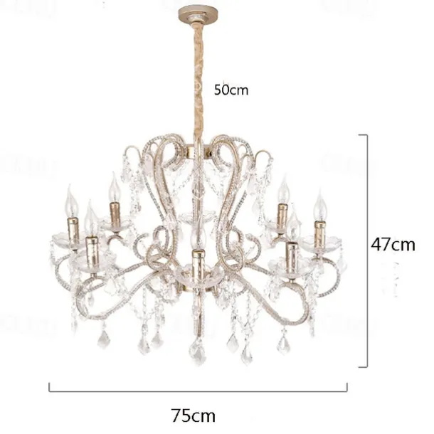 Elegant Candle Crystals Chandeliers Modern Crystal Chandelier Chandeliers Pendant Ceiling Light Fixture Island Chandelier