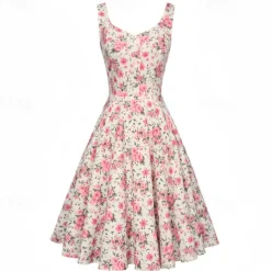 Elegant Classical 1950s Dress A-Line Fancy Dress Women's Valentine's Day Event / Party Date Tea Party Adults' Dress Spring & Summer