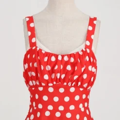 Elegant Classical 1950s Dress Polka Dot A-Line Fancy Dress Women's Valentine's Day Event / Party Date Tea Party Adults' Dress Spring & Summer