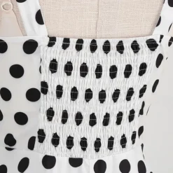 Elegant Classical 1950s Dress Polka Dot A-Line Fancy Dress Women's Valentine's Day Event / Party Date Tea Party Adults' Dress Spring & Summer