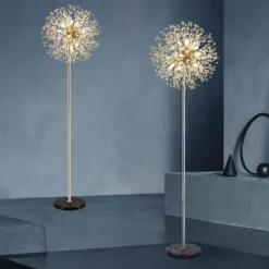 Elegant Floor Lamp Dandelion Floor Lamp Luxury Bedroom Bedside Lamp Vertical Living Room Study Marble Lamps Modern Reading Light