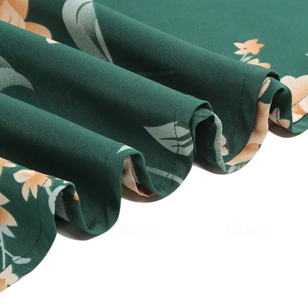 Elegant 1950s Vintage Inspired Knee Length Dress A-Line Dress Tea Dress Flower / Floral A-Line Fancy Dress Women's Christmas Carnival New Year Homecoming Daily Wear Bachelorette Party Adults'