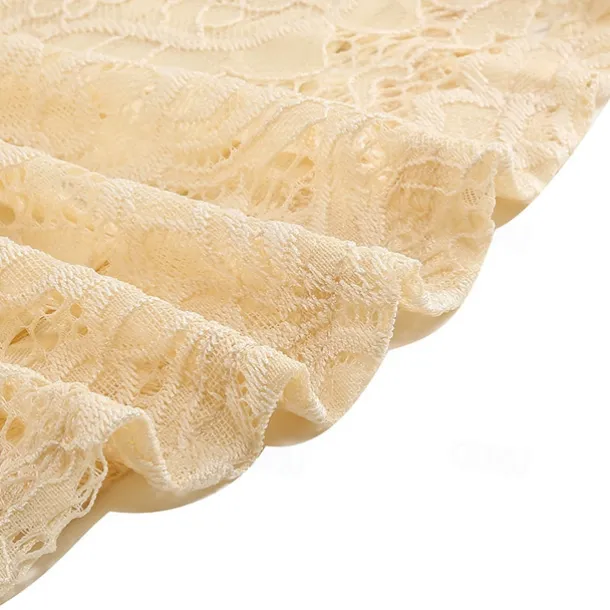 Elegant 1950s Vintage Inspired Knee Length Dress A-Line Dress Tea Dress Lace A-Line Fancy Dress Women's Christmas Carnival New Year Homecoming Daily Wear Bachelorette Party Adults' Homecoming Dresses