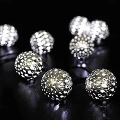 Elegant Wedding Party Reception Ramadan Eid Moroccan Metal String Lights USB or AA Battery Powered - 10-50 LEDs Waterproof Outdoor Garden Home Decor