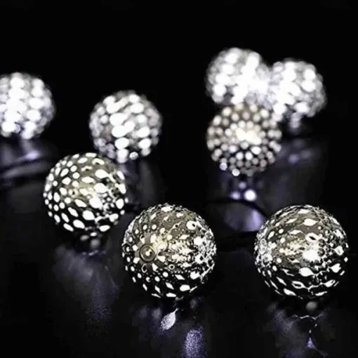 Elegant Wedding Party Reception Ramadan Eid Moroccan Metal String Lights USB or AA Battery Powered - 10-50 LEDs Waterproof Outdoor Garden Home Decor