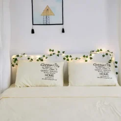 Elegant Wedding Party Reception 2M Solar LED String Lights with Ivy Leaves - Warm White, 8 Modes IP65 Waterproof Outdoor Hanging Lights for Yard, Fence, Wall, Home Decor