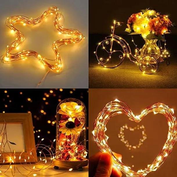 Elegant Wedding Party Reception St. Patrick's Day Green LED Lights, 8 Modes, 5m-20m USB, Waterproof Silver Copper Wire, with Remote, for Home Decoration