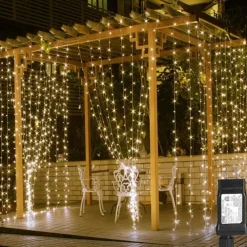 Elegant Wedding Party Reception LED Curtain String Lights – 6M x 3M / 3M x 3M 600 LEDs Twinkle Star Fairy Lights for Home Decorations