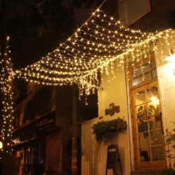 Elegant Wedding Party Reception LED Curtain String Lights – 6M x 3M / 3M x 3M 600 LEDs Twinkle Star Fairy Lights for Home Decorations