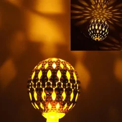 Elegant Wedding Party Reception Solar LED String Lights - Moroccan Ball Outdoor Garden Lights, Waterproof 10M-50LED, 7M-30LED, 5M-20LED Globe Lanterns for Home Decoration