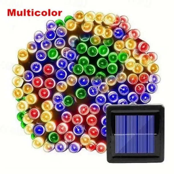 Elegant Wedding Party Reception Solar Outdoor String Lights – 6.5M-30M, 30-300 LEDs, 8 Functions for Home Garden Decor