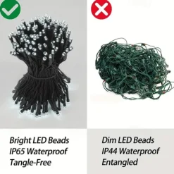 Elegant Wedding Party Reception Solar Outdoor String Lights – 6.5M-30M, 30-300 LEDs, 8 Functions for Home Garden Decor