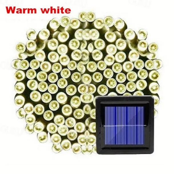 Elegant Wedding Party Reception Solar Outdoor String Lights – 6.5M-30M, 30-300 LEDs, 8 Functions for Home Garden Decor