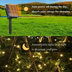 Elegant Wedding Party Reception Solar Outdoor String Lights – 6.5M-30M, 30-300 LEDs, 8 Functions for Home Garden Decor