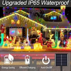 Elegant Wedding Party Reception Solar Outdoor String Lights – 6.5M-30M, 30-300 LEDs, 8 Functions for Home Garden Decor