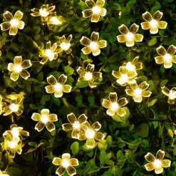 Elegant Wedding Party Reception LED Solar Outdoor String Lights - 7M-50LEDs to 12M-100LEDs, Waterproof 8 Modes for Garden, Christmas Tree, Patio, Home Decor