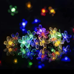 Elegant Wedding Party Reception LED Solar Outdoor String Lights - 7M-50LEDs to 12M-100LEDs, Waterproof 8 Modes for Garden, Christmas Tree, Patio, Home Decor