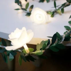 Elegant Wedding Party Reception 6M Artificial Plants LED String Light - Creeper Green Leaf Ivy Vine for Valentine's Day, Home Decor, DIY Hanging Garden Yard Lighting 1 Set