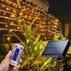 Elegant Wedding Reception Party Solar Net Mesh Lights 3M*2M 200LEDs with Remote Fence String Light IP65 Outdoor Waterproof/8 Modes/Timer/ for Garden/Porch/Wedding