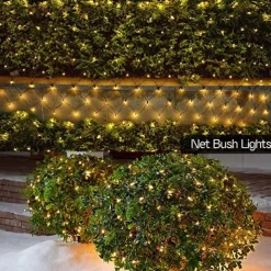 Elegant Wedding Reception Party Solar Net Mesh Lights 3M*2M 200LEDs with Remote Fence String Light IP65 Outdoor Waterproof/8 Modes/Timer/ for Garden/Porch/Wedding